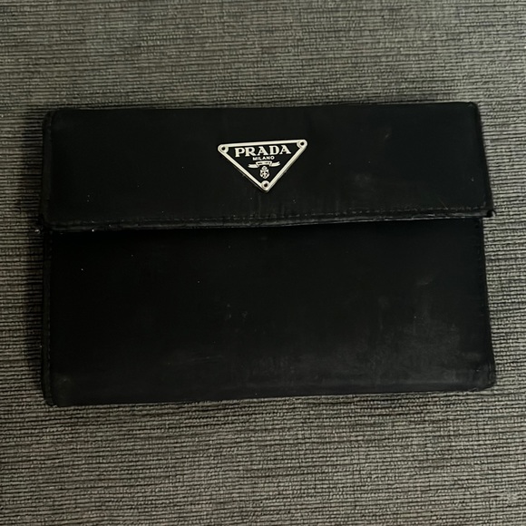 Prada Handbags - Prada Portafoolio M510 Nylon Black Wallet Authentic (Preloved)